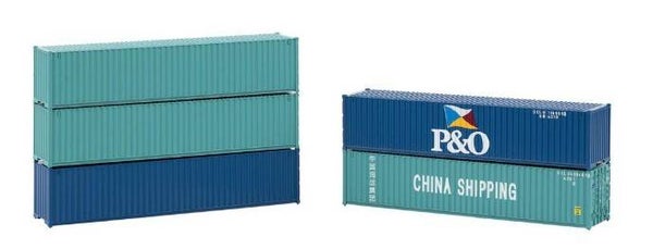 Faller 182151 40' Container, 5er-Set