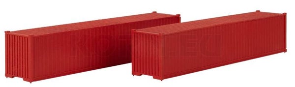 Faller 182154 40' Container, rot, 2er-Set