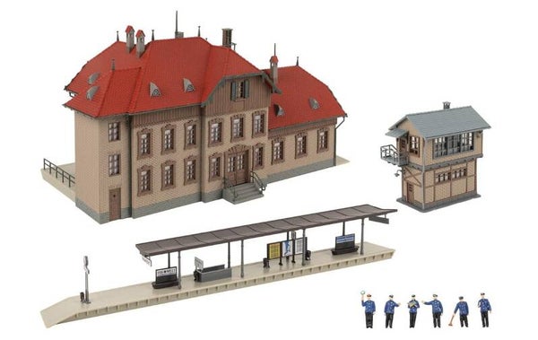 Faller 190035 Aktions-Set Bahnhof Passendorf