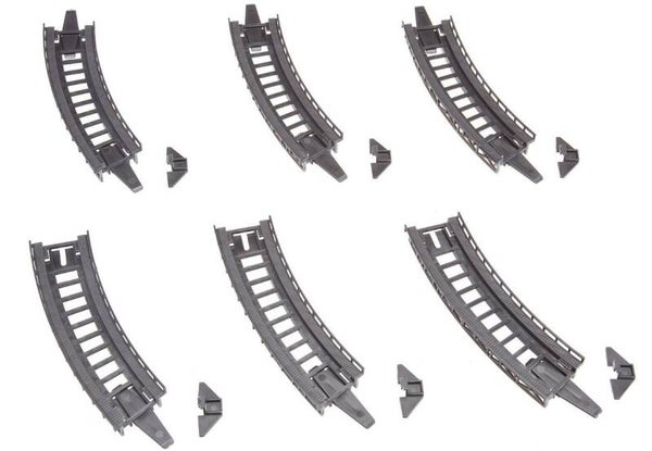 Faller 222543 6 Auffahrtsteile, gebogen