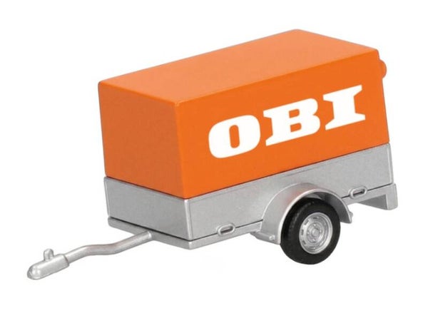 Herpa 054546 1:87 PKW Planen-Anhänger "OBI"
