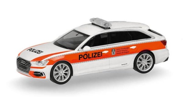 Herpa 099370 1:87 Audi A6 Avant "Polizei Graubünden"
