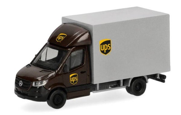 Herpa 099790 1:87 Mercedes-Benz Sprinter '18 mit Kofferaufbau "UPS"