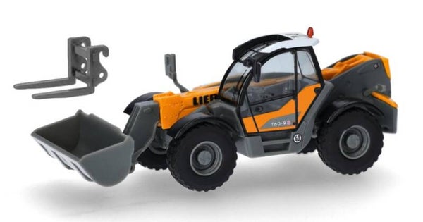 Herpa 322133 1:87 Liebherr Teleskoplader T60-9S, kommunalorange