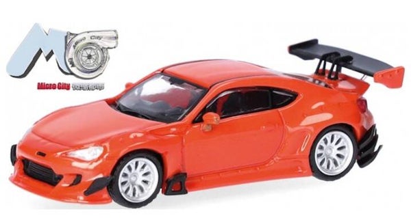 Herpa 87MC000069 1:87 Toyota GT86, orange mit Heckspoiler