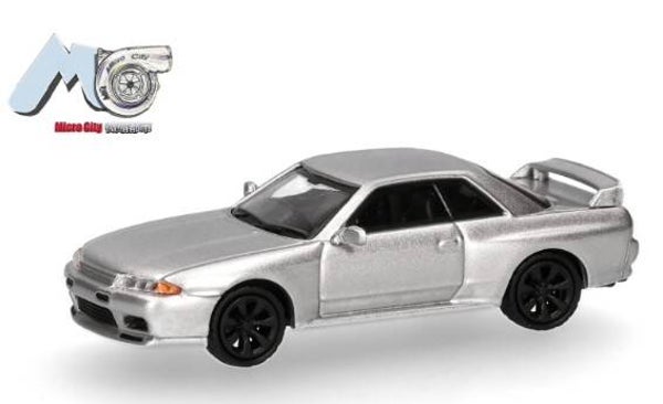 Herpa 87MC000092 1:87 Nissan Skyline GTR32, silber