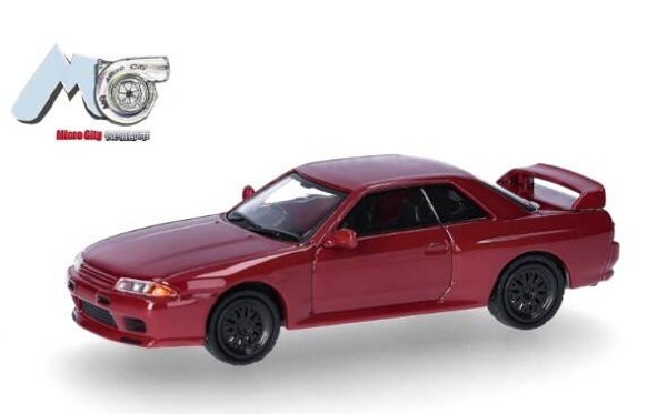 Herpa 87MC000093 1:87 Nissan Skyline GTR32, weinrot
