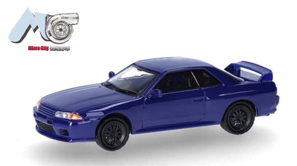 Herpa 87MC000101 1:87 Nissan Skyline GTR32, blau