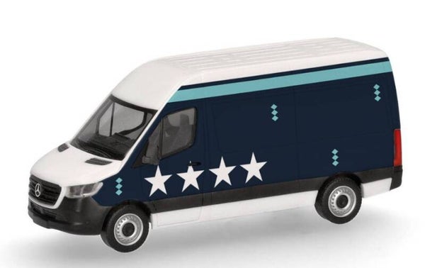 Herpa 963015 1:87 Mercedes-Benz Sprinter 18 Kasten Hochdach, Fussball WM 2026