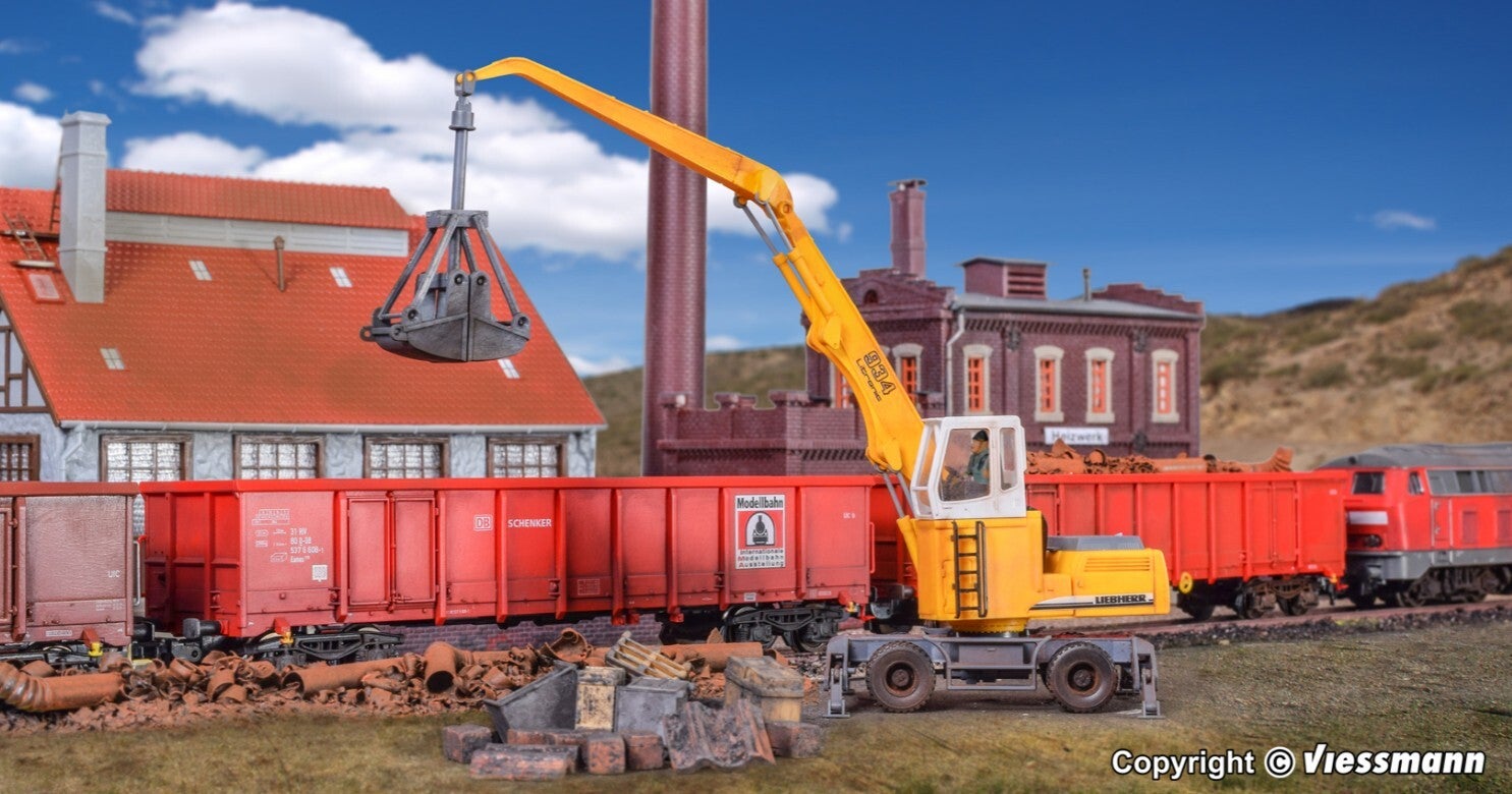 Kibri 11286 H0 LIEBHERR R934 Umschlaggerät mit Greifer