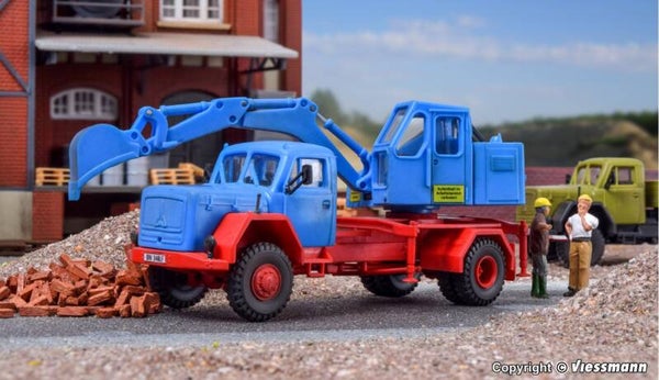 Kibri 14130 H0 MAGIRUS Eckhauber mit Baggeraufbau