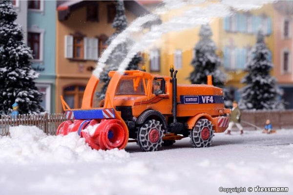 Kibri 15011 H0 UNIMOG Schneefräse mit Winterdienstausrüstung
