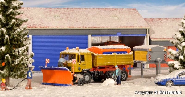 Kibri 15013 H0 Streugeräteaufbau und Schneepflug, je 2 Stück