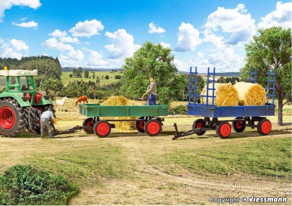 Kibri 15702 H0 FENDT Gummiradwagen, 2 Stück
