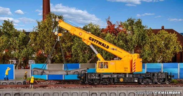 Kibri 26000 H0 Teleskopkran GOTTWALD GS 100.06 T, Fertigmodell