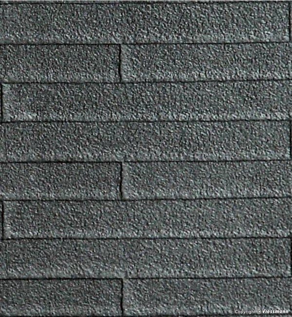 Kibri 34116 H0 Dachpappe-Platte, L ca. 20 x B 12 cm