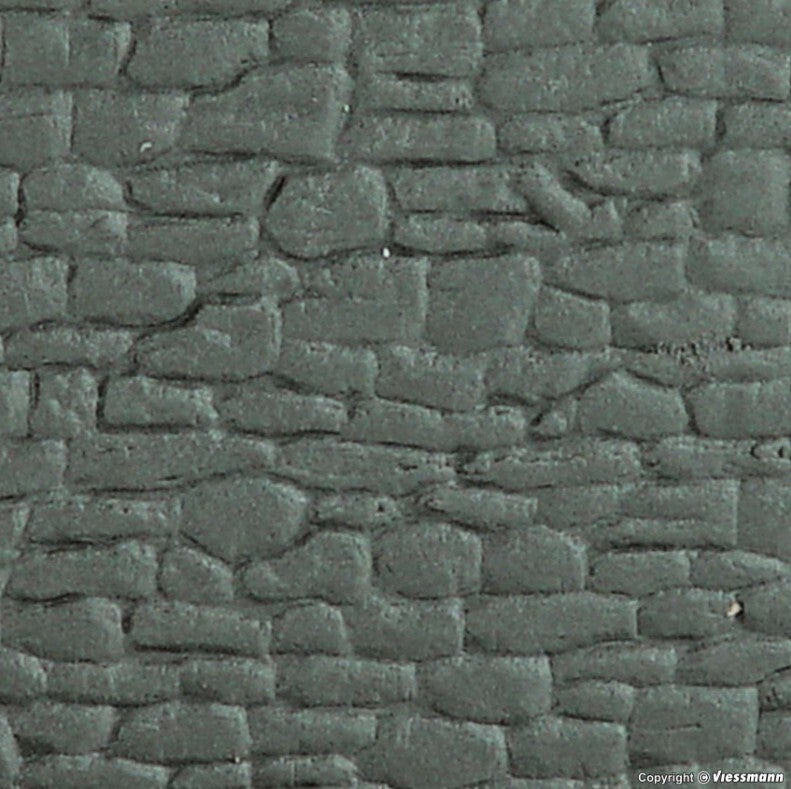 Kibri 34121 H0 Behauene Natursteine, L ca. 20 x B 12 cm