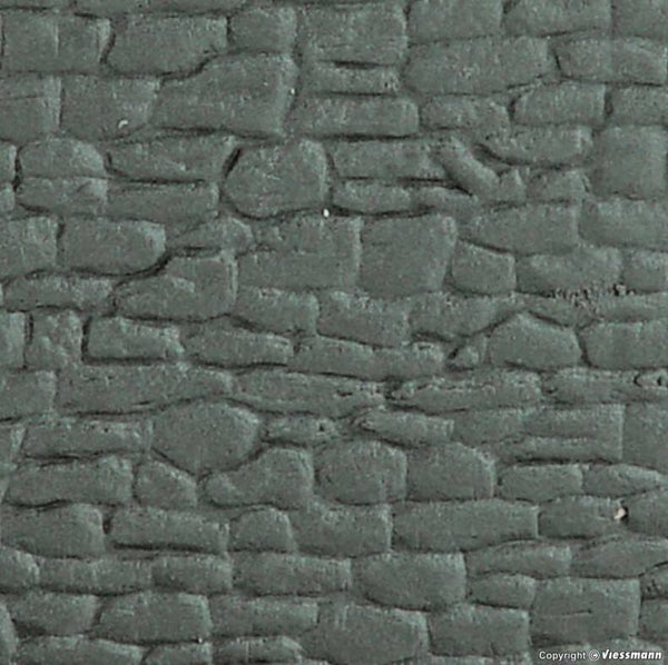 Kibri 34121 H0 Behauene Natursteine, L ca. 20 x B 12 cm