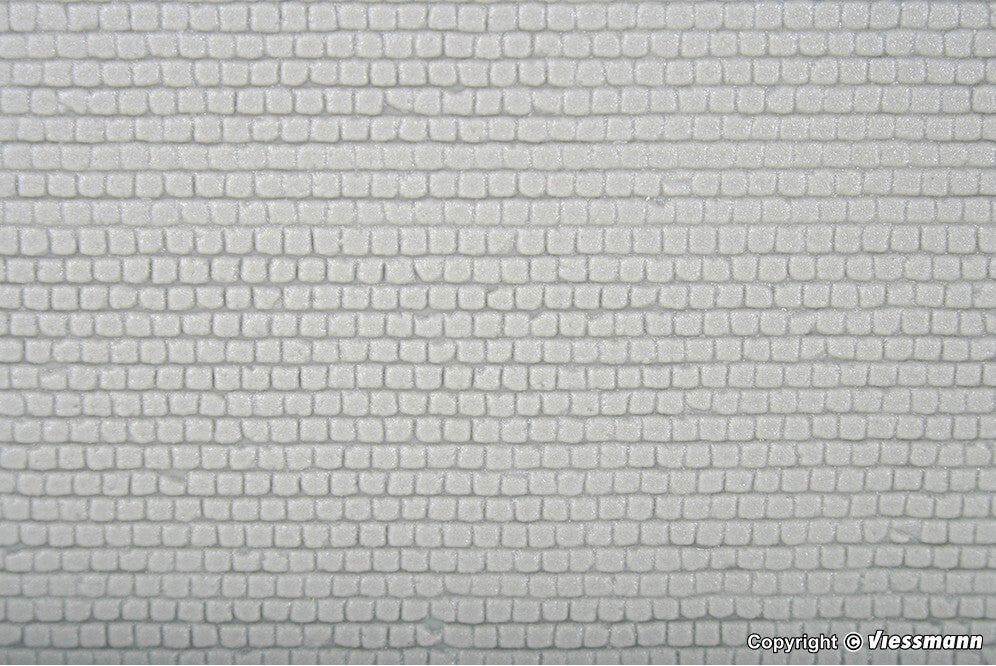 Kibri 34124 H0 Kopfsteinpflasterplatte, L ca. 20 x B 12 cm