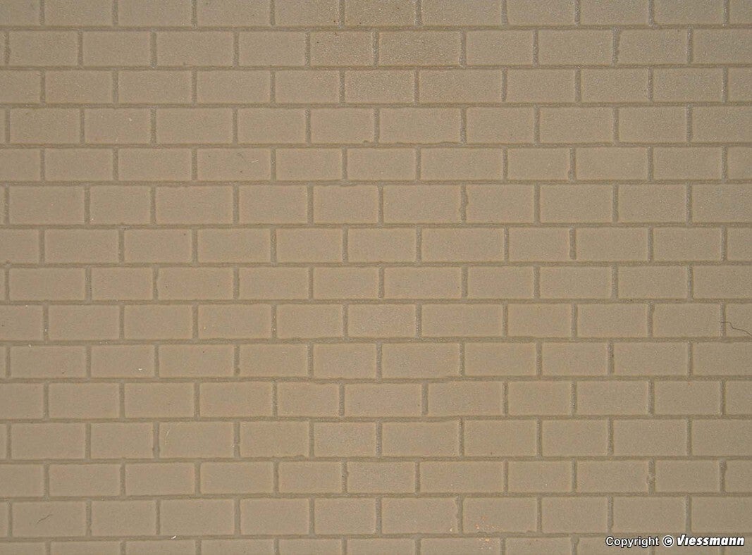 Kibri 34137 H0 Brücken Mauerplatte, L ca. 20 x B 12 cm
