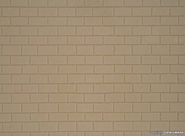Kibri 34137 H0 Brücken Mauerplatte, L ca. 20 x B 12 cm