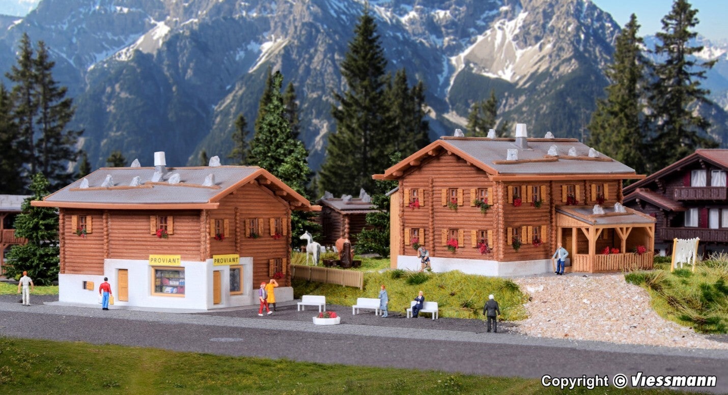 Kibri 37030 N Ländliche Häuser Sertig, 2 Stück