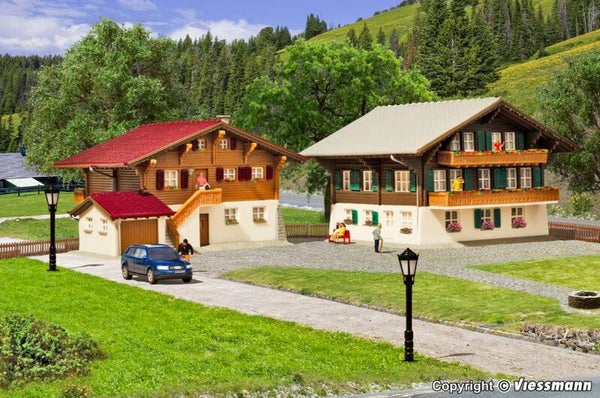 Kibri 37034 N Chalet Lenk, 2 Stück