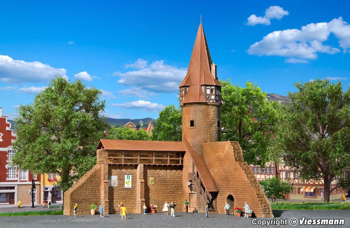 Kibri 37109 N Rundturm mit Mauer in Marktbreit