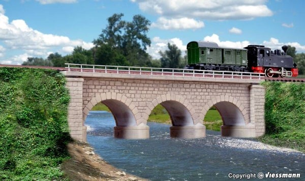 Kibri 37660 N/Z Erzberg-Brücke mit Eisbrecherpfeilern, eingleisig