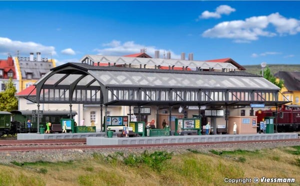 Kibri 37758 N Bahnsteighalle, grau
