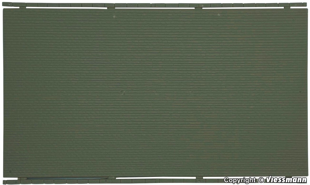 Kibri 37961 N Mauerplatte mit Abdecksteinen regelmäßig, L ca. 20 x B 12 cm