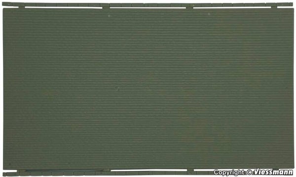 Kibri 37961 N Mauerplatte mit Abdecksteinen regelmäßig, L ca. 20 x B 12 cm