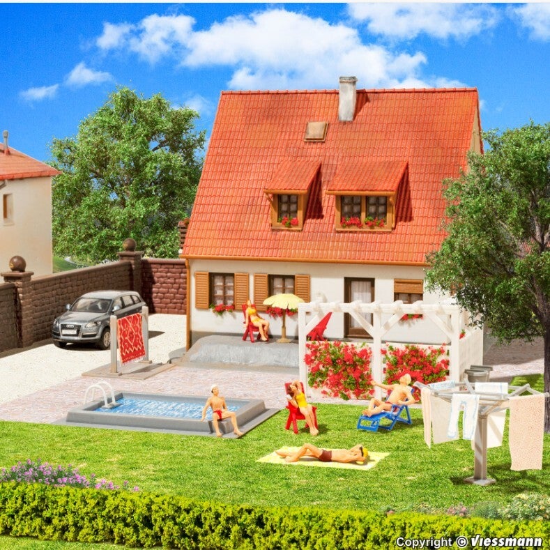 Kibri 38148 H0 Deko-Set Garten und Terrasse