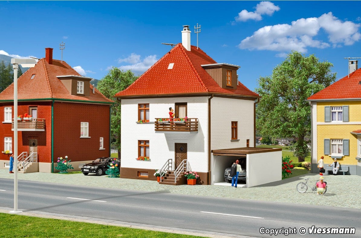 Kibri 38200 H0 Siedlungshaus mit Garage