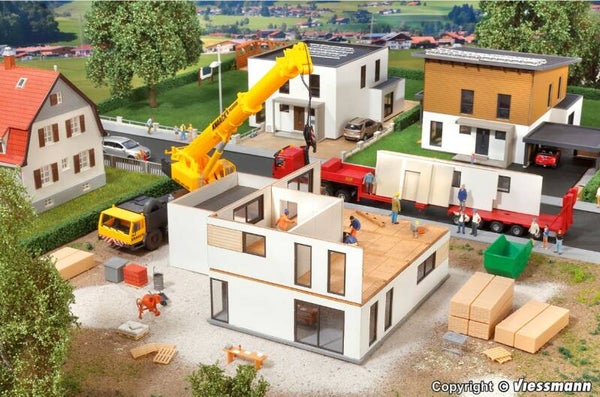 Kibri 38335 H0 Kubushaus Julia im Bau