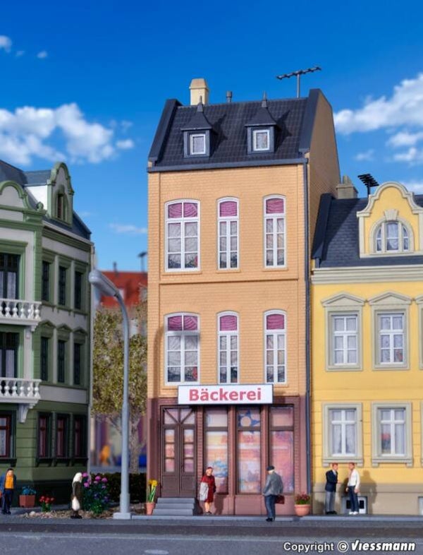Kibri 38393 H0 Stadthaus Eiscafé/Bäckerei in Düsseldorf