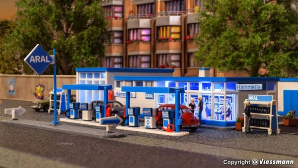Kibri 38541 H0 ARAL Tankstelle