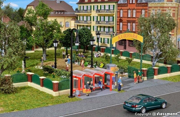 Kibri 38601 H0 Deko-Set Zaun für englischen Garten