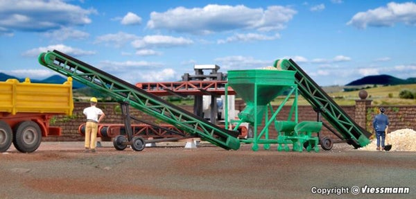 Kibri 38606 H0 Deko-Set Förderbänder und Schüttsilo