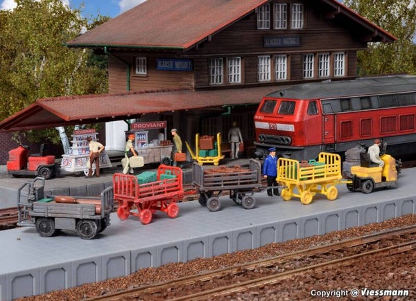 Kibri 38646 H0 Deko-Set Gepäckwagen