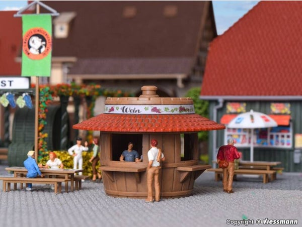Kibri 38673 H0 Verkaufsstand Bier und Wein