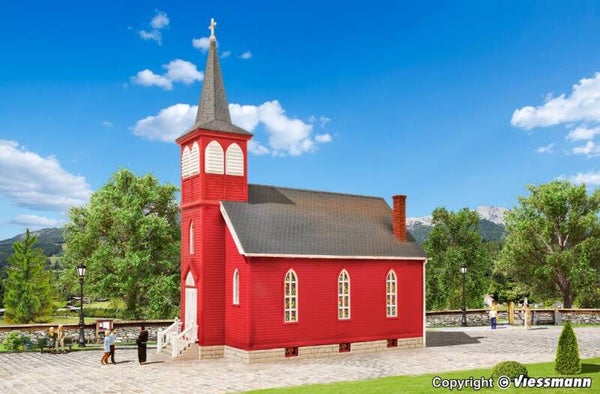 Kibri 38845 H0 Landkirche mit LED-Beleuchtung