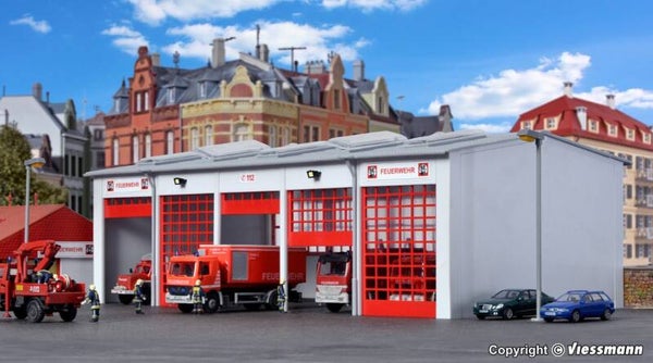 Kibri 39219 H0 Fahrzeughalle Berufsfeuerwehr