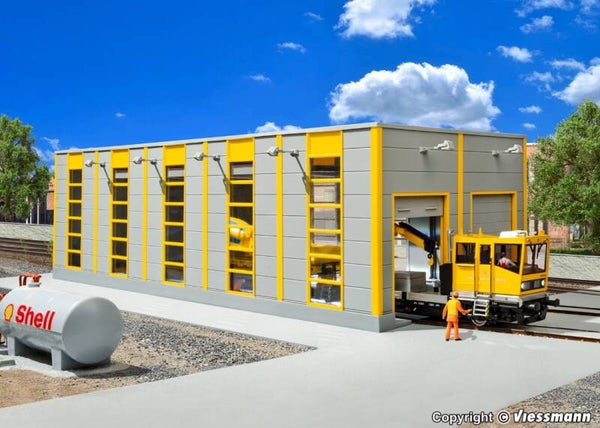Kibri 39252 H0 Wartungshalle GleisBau, modern