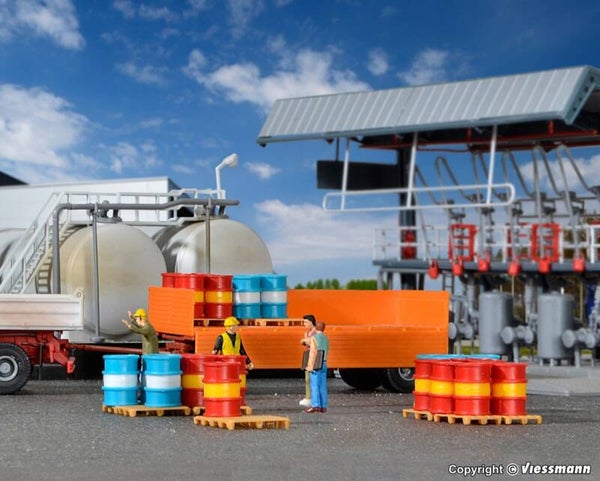 Kibri 39386 H0 Benzinfässer, 32 Stück