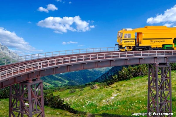 Kibri 39706 H0 Stahlträgerbrücke gebogen, eingleisig