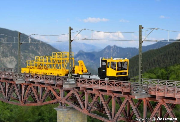 Kibri 39754 H0 Konsolenträger mit Geländer für Oberleitungsmasten