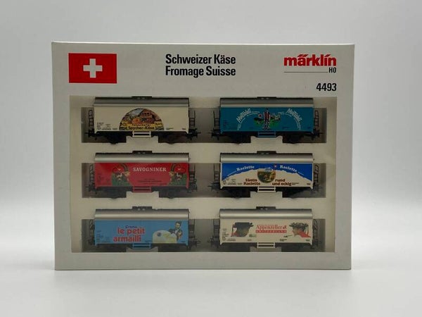 Märklin 4493 H0 Wagen-Set 'Schweizer Käse', 6 Kühlwagen