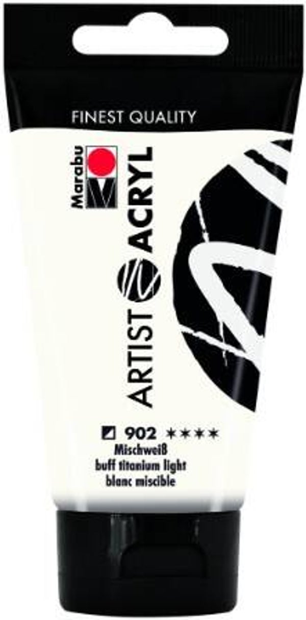 Marabu Artist Acryl 902 mischweiss, 75 ml