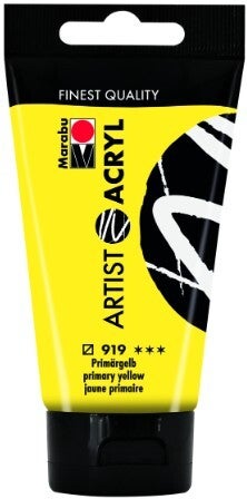 Marabu Artist Acryl 919 primärgelb, 75 ml